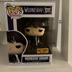 Funko Pop Wednesday Addams 1311 Metallic Hot Topic Exclusive